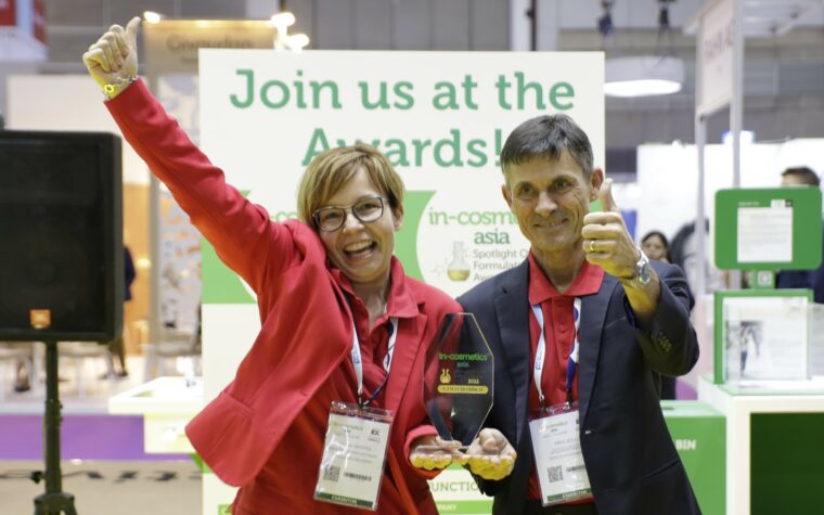 Mibelle Biochemistry in-cosmetics Asia awards winner 2022