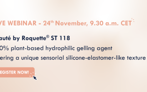 Webinar on Roquette Beaute’s unique gelling agent