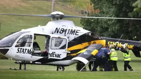 A group of law enforcement personnel injured by gunfire in PA, including three in critical health status